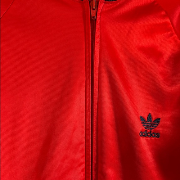 Vintage 80s Adidas ATP Tracksuit Set Size S/M Red Navy Jacket Pants Made in USA - Picture 5 of 9